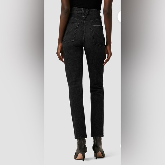 Hudson Jeans NWT SZ 25 Harlow Ultra High-Rise Cigarette Ankle Jean Faded Black - Picture 2 of 15